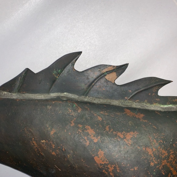 ANTIQUE Ethan Allen running horse HAND HAMMERED COPPER weathervane w/stand - Picture 16 of 16